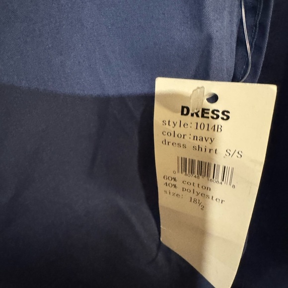 Pierre Cardin Blue Casual Button Down Shirt with Short Sleeves - Picture 4 of 6